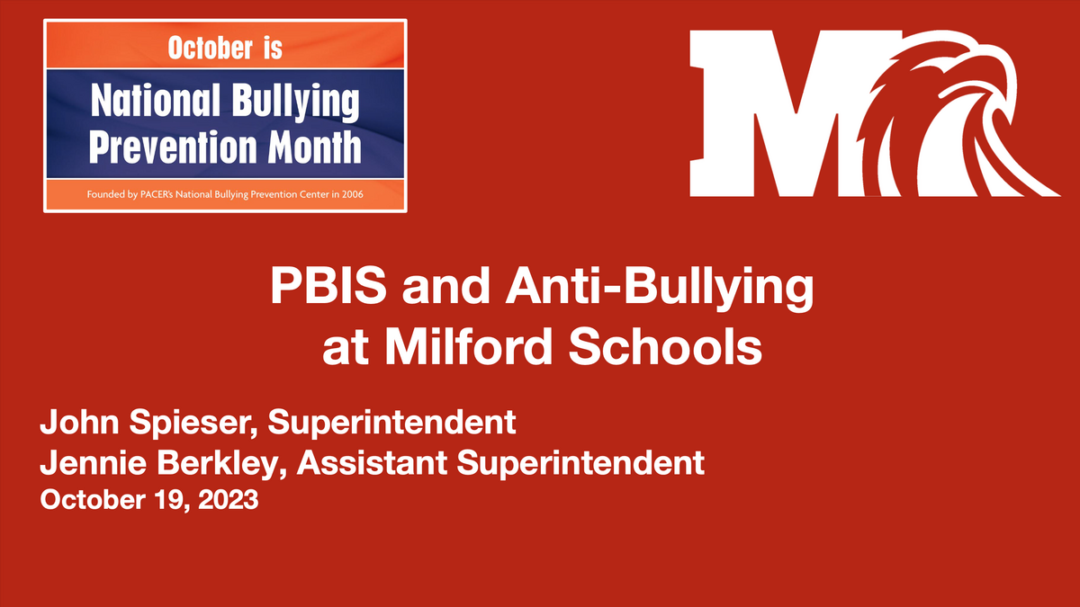 PBIS and Anti-Bullying Board Presentation October 2023